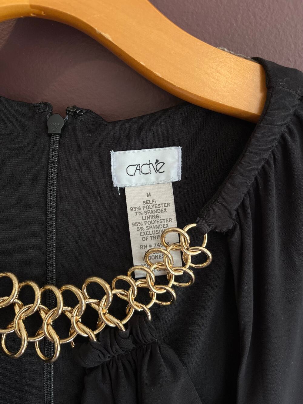 Vintage Cache Chain detail mini dress